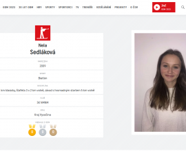 Dvě zlaté medaile Terezy Dvořákové na Olympiádě dětí a mládeže ve Vrchlabí!