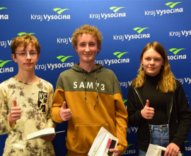 První místo v krajském finále soutěže POZNEJ VYSOČINU:  Štěpán Peňáz – žák, který nejlépe zná Kraj Vysočina!