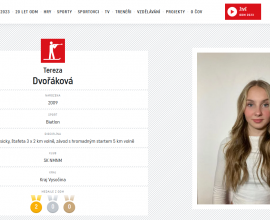 Dvě zlaté medaile Terezy Dvořákové na Olympiádě dětí a mládeže ve Vrchlabí!